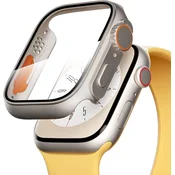 shumee OVITEK ZA APPLE WATCH 7/8/9 45mm SREBRNA VISOKA ZAŠČITA VZDRŽLJIVO MASNO