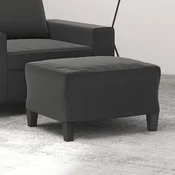 shumee vidaXL Tabure za noge temno siv 60x50x41 cm oblazinjen z mikrovlakni