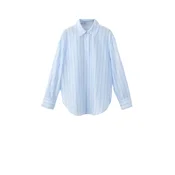 MANGO Bluza FRANK svijetloplava / tamno smeda