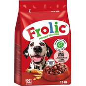 Frolic Suha pasja hrana Complete - s svežo govedino - 1,50 kg