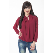 Bluza na preklop s pentlja ovratnikom