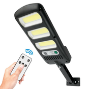 Solarna svetilka s senzorjem gibanja, 3-LED 800lm vgrajena baterija 1800mAh + daljinec