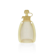 Silikonska vrečka za otroško hrano, Transparent Yellow