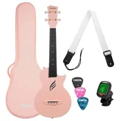 CASCHA Ukulele Carbon Fibre Pink Set HH 2288
