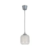 Brilagi - LED lestenec na kablu RETRO GLASS 1xE27/60W/230V premer 14 cm srebrna/bela