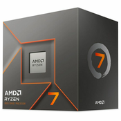 Procesor AMD Ryzen 7 8700F (8C/16T, up to 5.0GHz, 16MB, AM5), 100-100001590BOX 100-100001590BOX