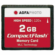 AgfaPhoto Compact Flash 2GB High Speed 120x MLCAgfaPhoto Compact Flash 2GB High Speed 120x MLC