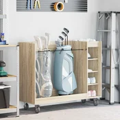 vidaXL Golf omara s kolesom Enobarvno Sonoma hrast 65 x 45 x 98 cm