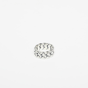 Prstan TwoJeys Cuban Monogram Ring Silver 60 mm