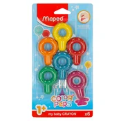 shumee Maped Baby Colorpeps voščenke za zgodnjo starost, 6 kosov, 863806