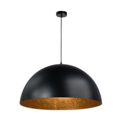 Luster na sajli SFERA 1xE27/60W/230V precnika 50 cm crna/bakrena