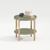 Homestar Stranska mizica NORAH 50x50x55 cm zelena