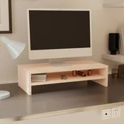 Vidaxl vidaXL Stojalo za monitor, 50 x 24 x 13 cm, masivni borov les