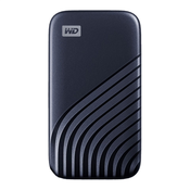 Zunanji prenosni disk WD My Passport SSD USB-C, 500 GB, modra