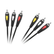 Kabel 3RCA-3RCA 1m Cabletech Eco-Line (AV)