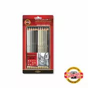 KOOH-I-NOOR Drvene bojice Polycolor/ siva linija/  set 1/12 3822