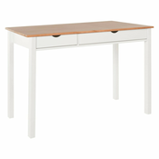 Bijelo-smedi radni stol od bora Storaa Gava, dužine 120 cm