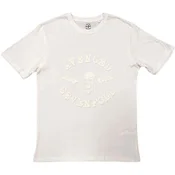 Avenged Sevenfold Classic Deathbat (Hi-Build White-On-White) White L Majica