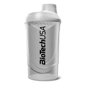 BioTech USA Shaker WAVE 600 ml, bela