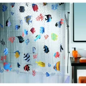 Zavesa za tuš 180x200 cm Fish – Spirella