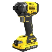 Stanley FatMax V20 Akumulatorski udarni odvijač s tri brzine 1/4, 2 x 2,0 Ah 18 V SFMCF820D2K
