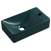 SAPHO SAPHO MARGITHA Kompaktno Keramično Umivalnik 38x22cm, Desna Baterija, Petrolej