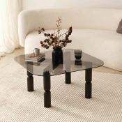 Hanah Home Klub sto Kei 80x40x80cm Antracit-Sivi