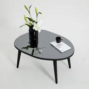 Hanah Home Klub sto Gusto 75x38x55cm Crno-Sivi