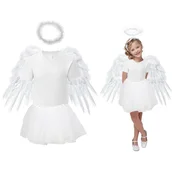 shumee Majica s kratkimi rokavi in tutu s krili ANGEL Set, 128 cm
