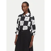 Karl Lagerfeld Bluza  črna / bela