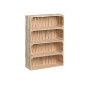 AtmoWood Poličnik iz zabojev 88 x 60 x 24 cm