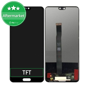 Huawei P20 - LCD zaslon + steklo na dotik (Black) TFT
