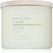 Bath & Body Works White Tea & Sage dišeča sveča 411 g
