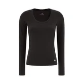 Deha LONG SLEEVE STRETCH T-SHIRT, ženska majica, črna D52012
