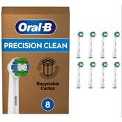 Oral-B glava cetkice za zube Precision Clean 8kom, bijela