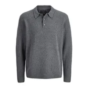 Jack & Jones Premium Pulover MAVERICK pegasto siva