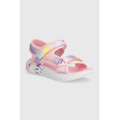 Otroški sandali Skechers UNICORN DREAMS SANDAL MAJESTIC BLISS roza barva