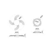 Mantra Iluminación LED stropni ventilator Aloha, bel, tihi DC-motor, premer 90 cm, CCT - Dnevna soba/jedilnica - Sodobni - Plastika