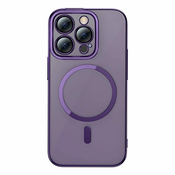 Baseus Glitter MagSafe Case + Glass Apple iPhone 14 Pro (purple)