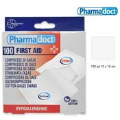 Pharmadoct gauze compresses 10 x 10 - 100 pcs