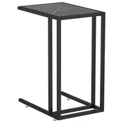 Vidaxl Računalniška stranska mizica 50x35x65 cm steklo