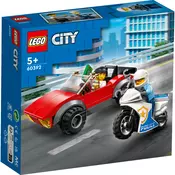 LEGO® City 60392 Pregon avtomobila s policijskim motorjem