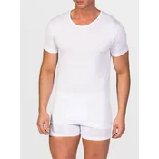 zd ZERO DEFECTS Spodnja majica Crew-neck 100% Mercerized Cotton bela