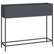 Vidaxl Povišano vrtnarsko korito Antracit 100 x 26 x 82 cm Jeklo