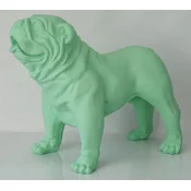 Casa Padrino luxury decorative figure bulldog dog light green 85 x 45 x H. 74 cm - Resin decorative sculpture - Living room decoration - Luxury decorative animal figure