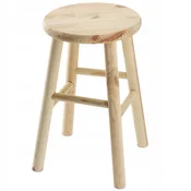 KADAX Leseni kuhinjski stolček 46 cm Masiven bor za kuhinjo, (5000351926)