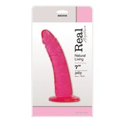 shumee Dildo-JELLY DILDO REAL RAPTURE PINK 7