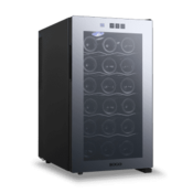 Sogo HLADILNIK ZA VINO, STEKLENA VRATA, 6 POLIC, LED, 12-18o TEMP 18 STEKLENIC 48L, 50W