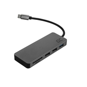 adapter multiport iz USB-C na USB-C, HDMI, USB-A, SD, MicroSD