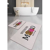 Lessentiel Maison Kupatilski otirac Weekend Mood, 2 komada, Roze